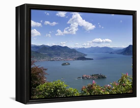 Isola Bella and Isola Madre, Stresa, Lake Maggiore, Piedmont, Italy, Europe-Angelo Cavalli-Framed Premier Image Canvas