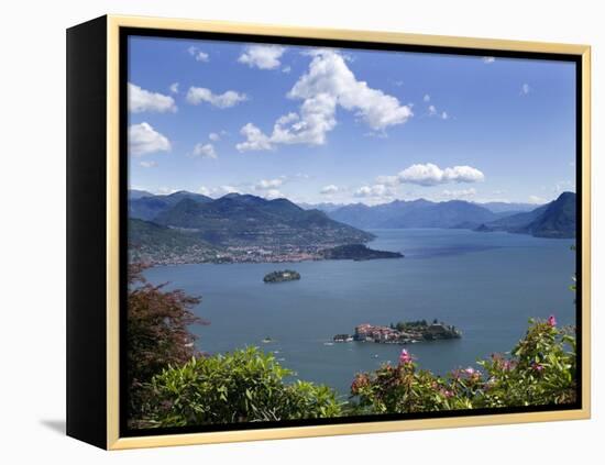 Isola Bella and Isola Madre, Stresa, Lake Maggiore, Piedmont, Italy, Europe-Angelo Cavalli-Framed Premier Image Canvas