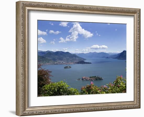 Isola Bella and Isola Madre, Stresa, Lake Maggiore, Piedmont, Italy, Europe-Angelo Cavalli-Framed Photographic Print