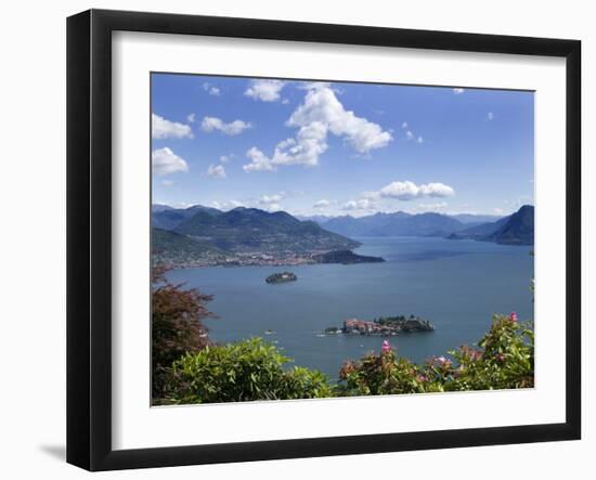 Isola Bella and Isola Madre, Stresa, Lake Maggiore, Piedmont, Italy, Europe-Angelo Cavalli-Framed Photographic Print