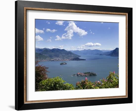 Isola Bella and Isola Madre, Stresa, Lake Maggiore, Piedmont, Italy, Europe-Angelo Cavalli-Framed Photographic Print