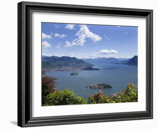 Isola Bella and Isola Madre, Stresa, Lake Maggiore, Piedmont, Italy, Europe-Angelo Cavalli-Framed Photographic Print