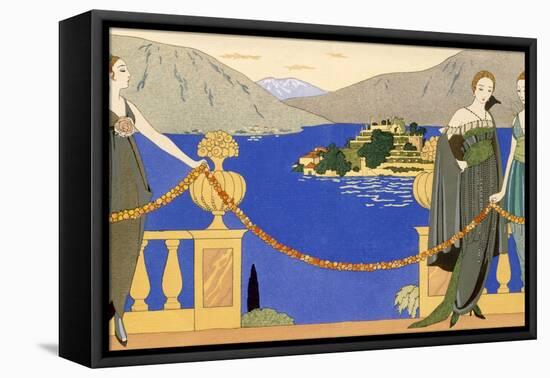 Isola Bella, Evening Dresses Designed by Redfern, Plate 57 from 'Gazette Du Bon Ton', June 1914-Georges Barbier-Framed Premier Image Canvas