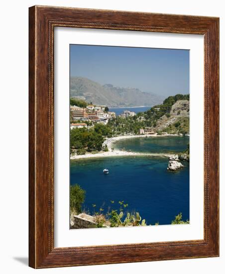 Isola Bella Island and Beach, Taormina, Sicliy, Italy, Mediterranean, Europe-Levy Yadid-Framed Photographic Print