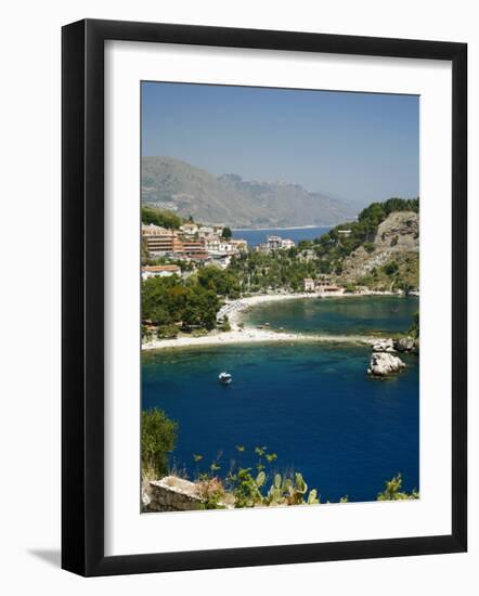 Isola Bella Island and Beach, Taormina, Sicliy, Italy, Mediterranean, Europe-Levy Yadid-Framed Photographic Print