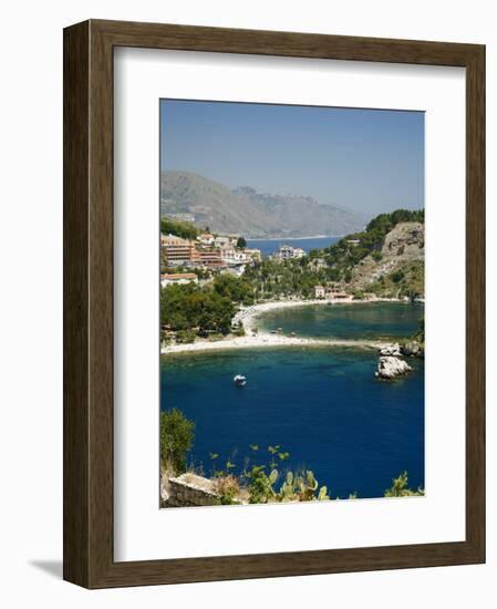 Isola Bella Island and Beach, Taormina, Sicliy, Italy, Mediterranean, Europe-Levy Yadid-Framed Photographic Print