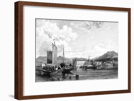Isola Bella, Lago Maggiore, Italy, 19th Century-W Miller-Framed Giclee Print