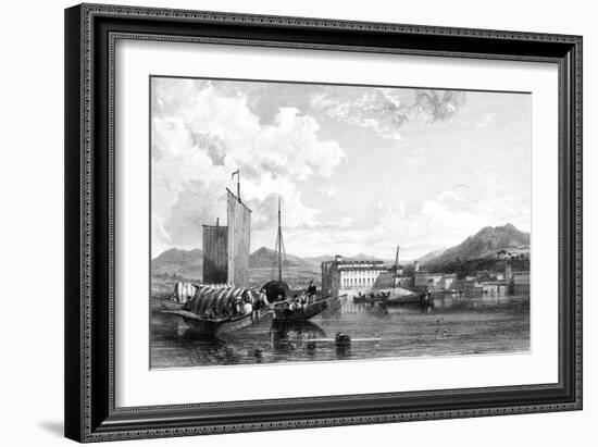 Isola Bella, Lago Maggiore, Italy, 19th Century-W Miller-Framed Giclee Print