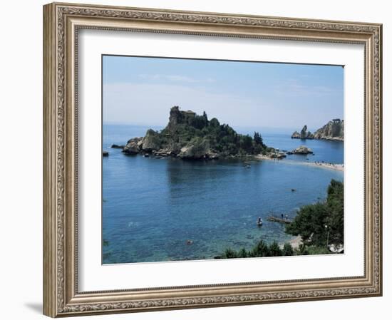 Isola Bella, Taormina, Island of Sicily, Italy, Mediterranean-Sheila Terry-Framed Photographic Print