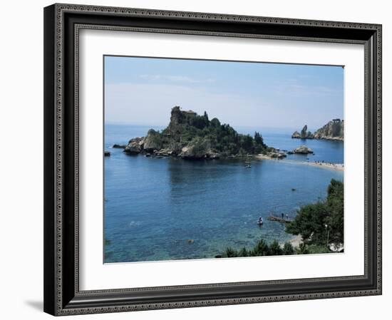 Isola Bella, Taormina, Island of Sicily, Italy, Mediterranean-Sheila Terry-Framed Photographic Print