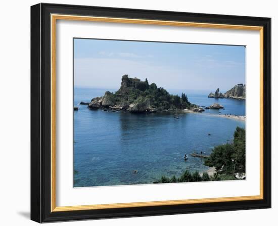 Isola Bella, Taormina, Island of Sicily, Italy, Mediterranean-Sheila Terry-Framed Photographic Print