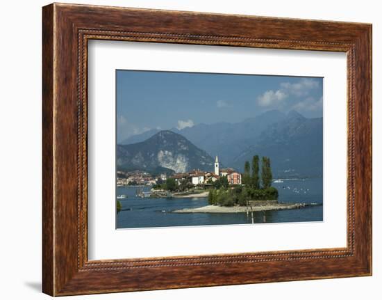 Isola dei Pescatori, from Isola Bella, Borromean Islands, Lake Maggiore, Piedmont, Italian Lakes, I-James Emmerson-Framed Photographic Print