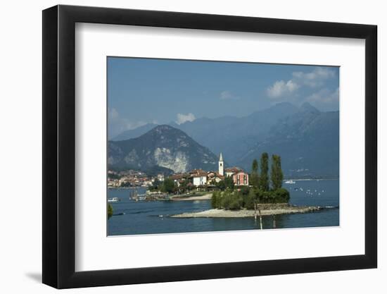 Isola dei Pescatori, from Isola Bella, Borromean Islands, Lake Maggiore, Piedmont, Italian Lakes, I-James Emmerson-Framed Photographic Print