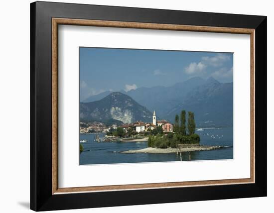 Isola dei Pescatori, from Isola Bella, Borromean Islands, Lake Maggiore, Piedmont, Italian Lakes, I-James Emmerson-Framed Photographic Print