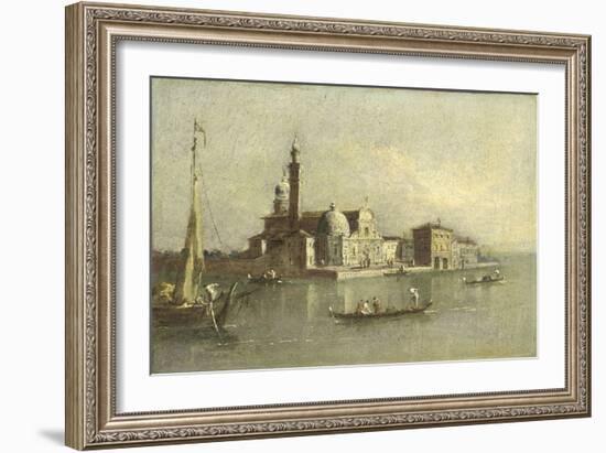 Isola Di San Michele in Venice-Giacomo Guardi-Framed Art Print