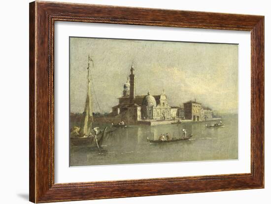 Isola Di San Michele in Venice-Giacomo Guardi-Framed Art Print