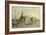 Isola Di San Michele in Venice-Giacomo Guardi-Framed Art Print