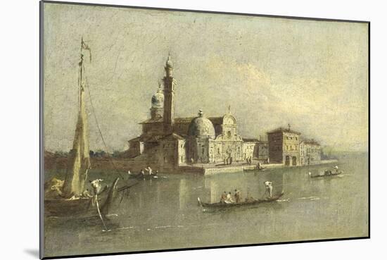 Isola Di San Michele in Venice-Giacomo Guardi-Mounted Art Print