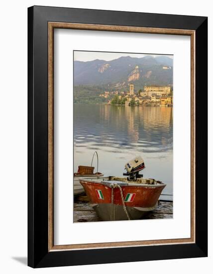 Isola San Giulio. San Giulio Island. Lake Orta. Piedmont, Italy-Tom Norring-Framed Photographic Print