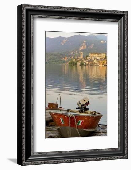 Isola San Giulio. San Giulio Island. Lake Orta. Piedmont, Italy-Tom Norring-Framed Photographic Print