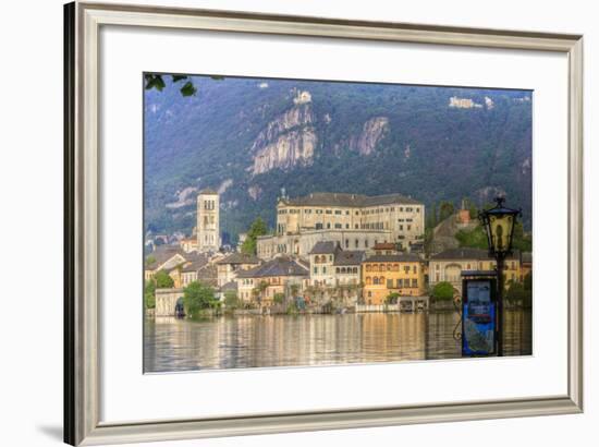 Isola San Giulio. San Giulio Island. Lake Orta. Piedmont, Italy-Tom Norring-Framed Photographic Print