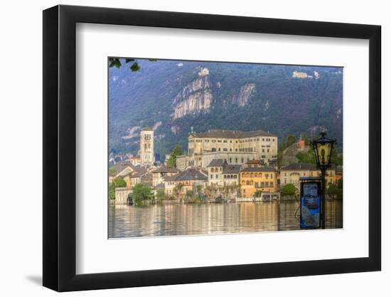 Isola San Giulio. San Giulio Island. Lake Orta. Piedmont, Italy-Tom Norring-Framed Photographic Print