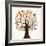 Isolated Diversity Tree Hands Illustration-Cienpies Design-Framed Art Print