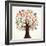 Isolated Diversity Tree Hands Illustration-Cienpies Design-Framed Art Print