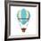 Isolated Hot Air Balloon Design-Jemastock-Framed Art Print