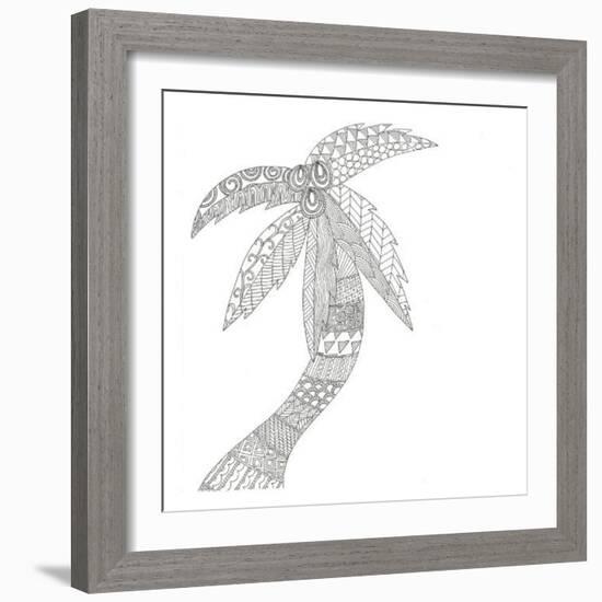 Isolated Palm-Pam Varacek-Framed Art Print