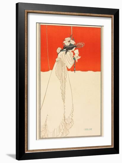 Isolde, 1895 (Colour Lithograph)-Aubrey Beardsley-Framed Giclee Print