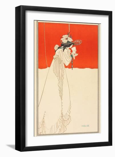 Isolde, 1895 (Colour Lithograph)-Aubrey Beardsley-Framed Giclee Print