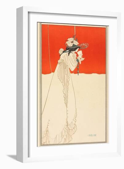 Isolde, 1895 (Colour Lithograph)-Aubrey Beardsley-Framed Giclee Print