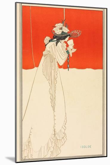 Isolde, 1895 (Colour Lithograph)-Aubrey Beardsley-Mounted Giclee Print