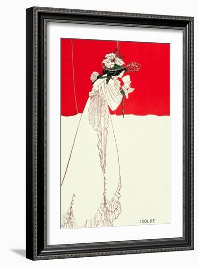 Isolde, 1895-Aubrey Beardsley-Framed Giclee Print