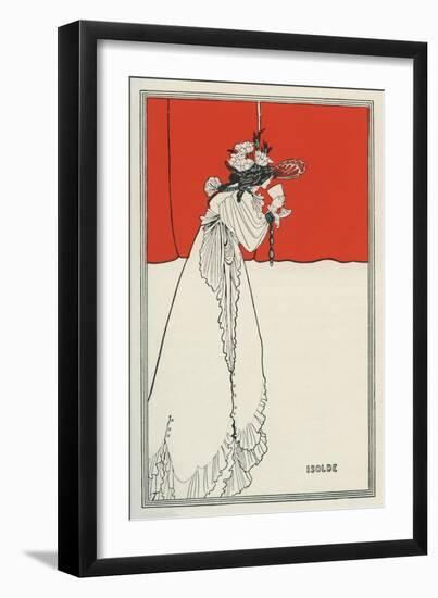 Isolde by Aubrey Beardsley-Aubrey Beardsley-Framed Giclee Print