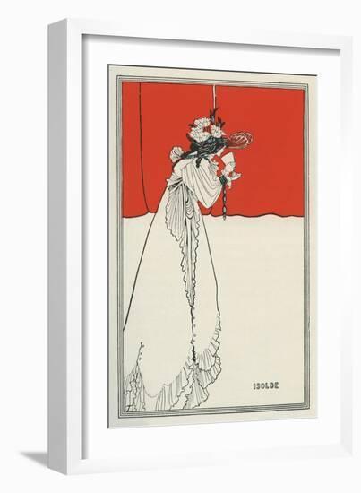 Isolde by Aubrey Beardsley-Aubrey Beardsley-Framed Giclee Print