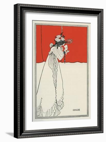 Isolde by Aubrey Beardsley-Aubrey Beardsley-Framed Giclee Print