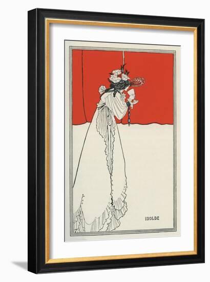 Isolde by Aubrey Beardsley-Aubrey Beardsley-Framed Giclee Print