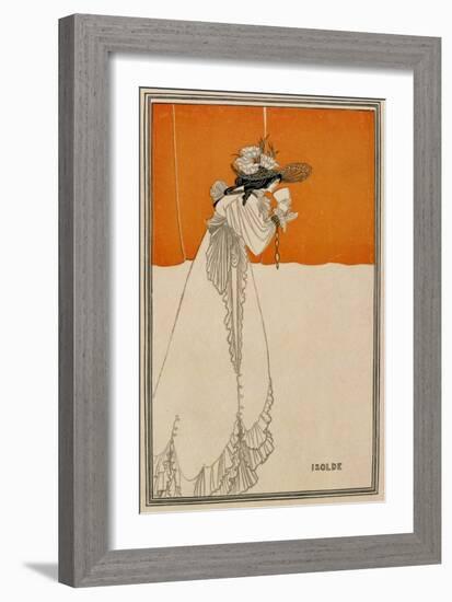 Isolde, Illustration from "The Studio," 1895-Aubrey Beardsley-Framed Giclee Print