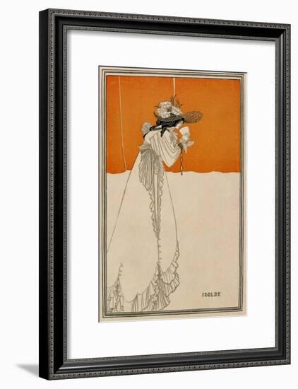 Isolde, Illustration from "The Studio," 1895-Aubrey Beardsley-Framed Giclee Print