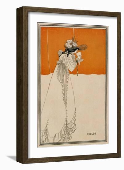 Isolde, Illustration from "The Studio," 1895-Aubrey Beardsley-Framed Giclee Print