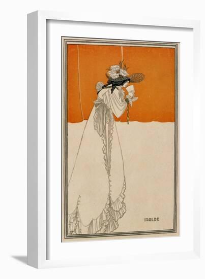 Isolde, Illustration from "The Studio," 1895-Aubrey Beardsley-Framed Giclee Print