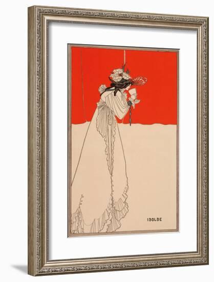 Isolde-Aubrey Beardsley-Framed Premium Giclee Print