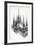 Isometric View of Ideal Cathedral, Drawing by Eugene Emmanuel Viollet-Le-Duc-null-Framed Giclee Print