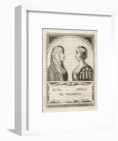 Isotta Nogarola, with Sister Angela: Italian Classical Scholar-null-Framed Art Print