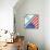 Israel And American Grunge Flag-TINTIN75-Framed Stretched Canvas displayed on a wall