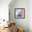 Israel And American Grunge Flag-TINTIN75-Framed Premium Giclee Print displayed on a wall