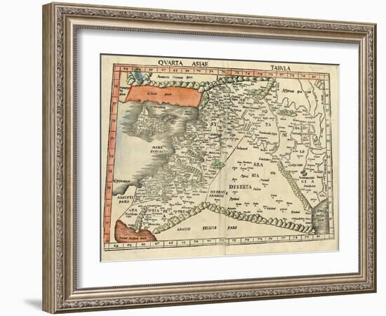 Israel and Arabia-Ptolemy-Framed Art Print