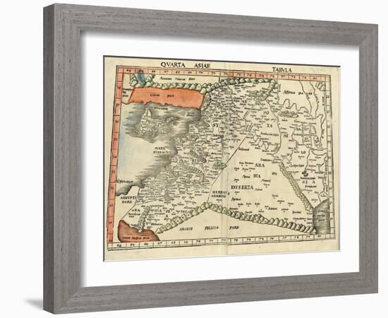 Israel and Arabia-Ptolemy-Framed Art Print